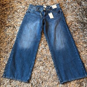 Forever 21 Low Rise Baggy Wide Leg Jeans